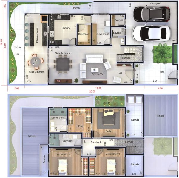 Sobrado de 3 quartos Sobrado de 3 quartos