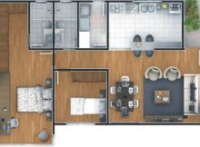 casas com 2 quartos e 1 suíte