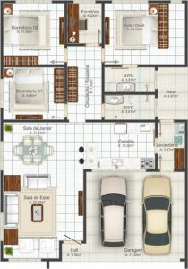 casas com 3 quartos e suíte