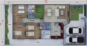 casas com 3 quartos e suíte