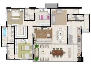 casas com 3 suítes