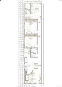 planta casa 5x25 metros