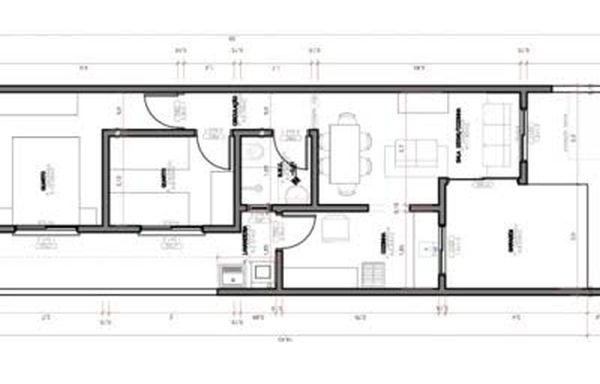 planta casa 5x25 metros