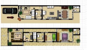 Plantas de Casas 5x25 com Garagem